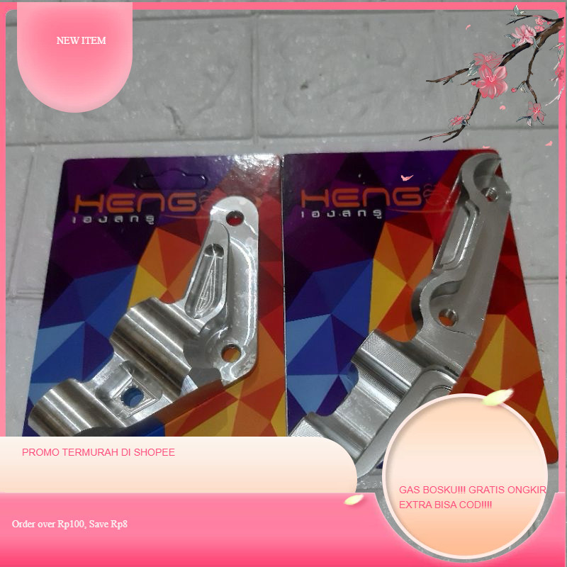 BREKET KALIPER MONOBLOK/BREKET KALIPER 4 PISTON NISSIN BREMBO DEPAN MOTOR NINJA R RR 150 SATRIA FU