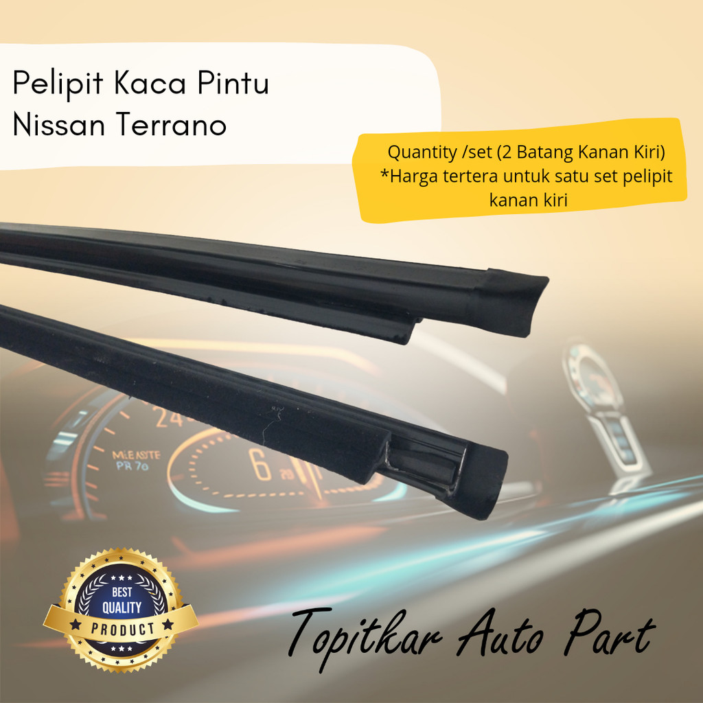 PELIPIT PINTU LIST KACA MOBIL NISSAN TERRANO ALL TAHUN
