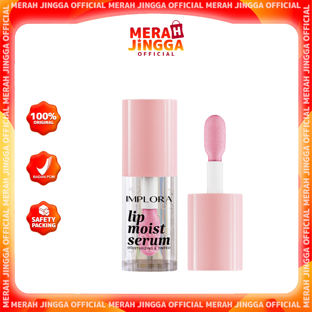 Implora Lip Moist Essence - Pelembab Bibir | Merah Jingga Official