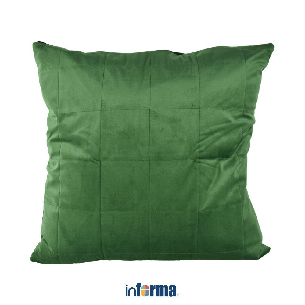 Informa Sarung Bantal Sofa 55X55 cm Stitch - Hijau Cushion Cover Aesthetic Pelindung Bantal Sofa Pil