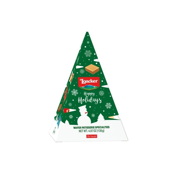 

Coklat Wafer LOACKER Mix Happy Holidays Christmas Tree asal Eropa