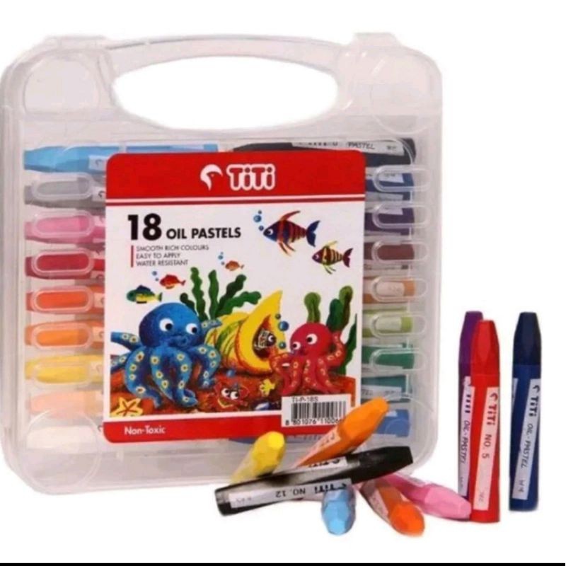 

Crayon/Oil pastel TiTi 18 warna ( 1set )