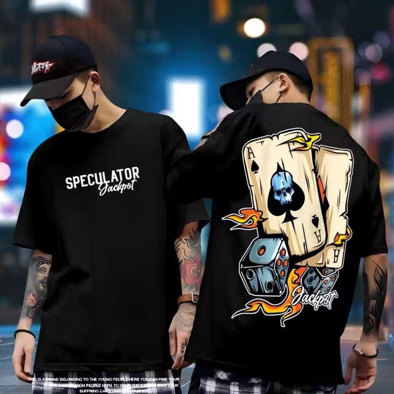 KAOS OUTFIT POLOS LENGAN PENDEK COTON COMBED 30S BAJU KAOS PRIA GAMBAR KARTU BAJU KAOS DISTRO BANDUN