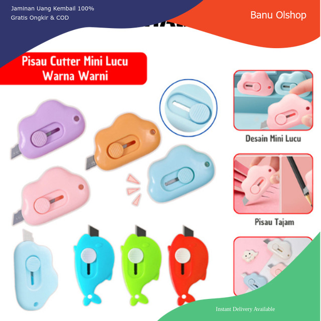 

DBO - Pisau Cutter Mini Motif Lucu Pemotong Kertas Plastik Unboxing Paket Serbaguna