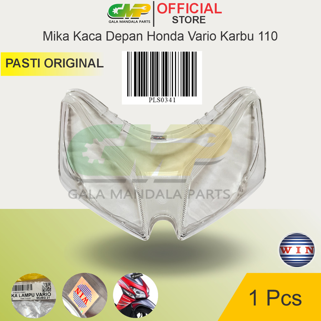 WIN Mika Kaca Lampu Depan Honda Vario Lama Karbu 110 CW Reflektor Motor Bebek Headlamp