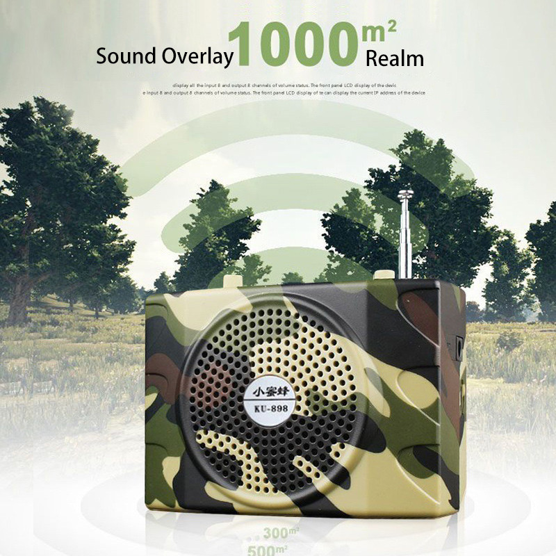 Multi-function 48W Hunting Bait Calling Electronic Camouflage Electronic Hunting Bait Speaker MP3 Re