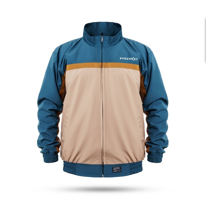 Jaket Outdoor Pria Tracktop Jaket Casual Pria Jaket Motor Windproof - TEAL BROWN, XXL