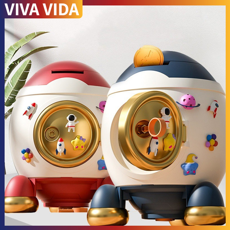 Celengan Roket Kreatif Dengan Kotak Uang Koin Tabungan Kunci Kotak Uang Anak Kotak Amunisi Mainan