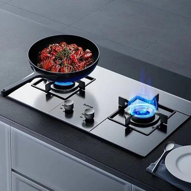 Supor gas stove double stove embedded household liquefied gas natural gas stove fierce fire