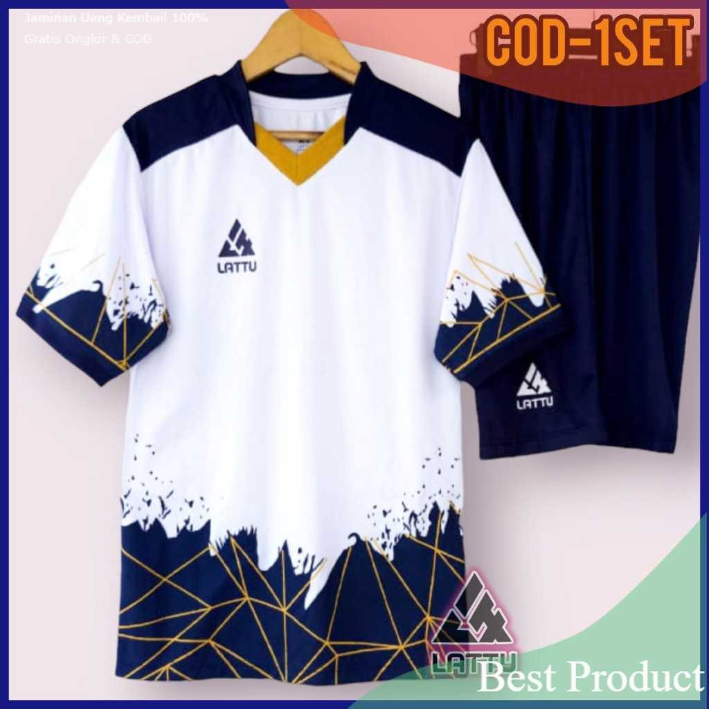 JERSEY BOLA FUTSAL VOLLY DEWASA EKSLUSIVE/ HITAM PUTIH KUNING