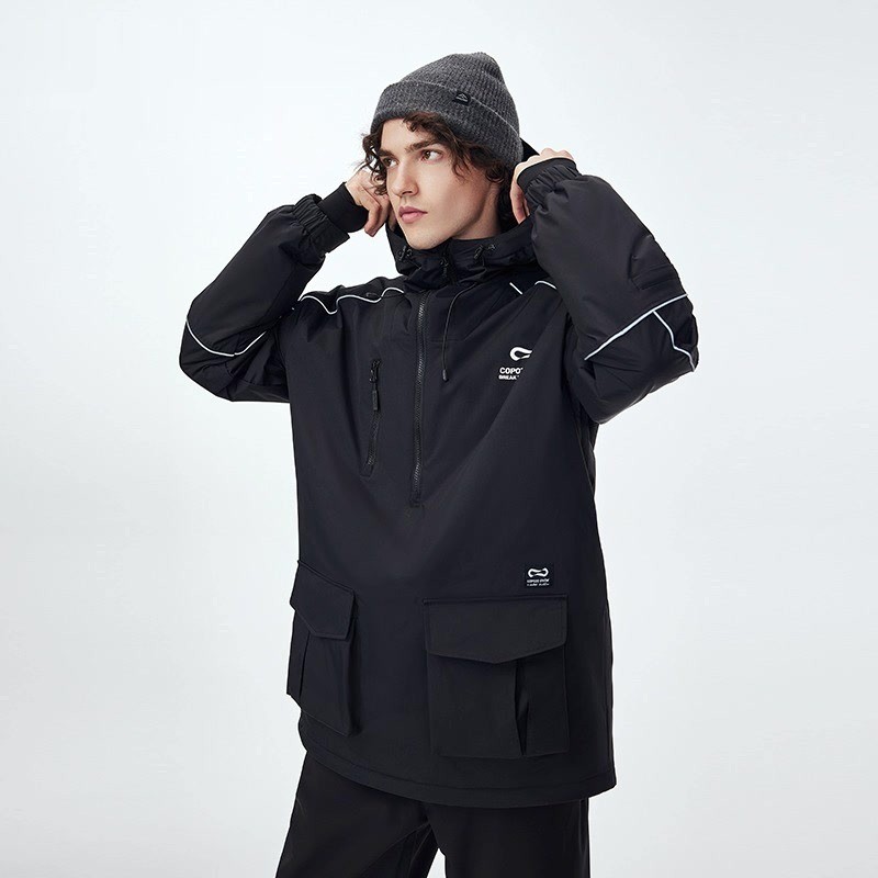 

Waterproof Thicken Snow Clothes Women Hooded Windproof Ski Jacket Men Winter Warm Ski Pant Trousers Snowboard Coat Uni