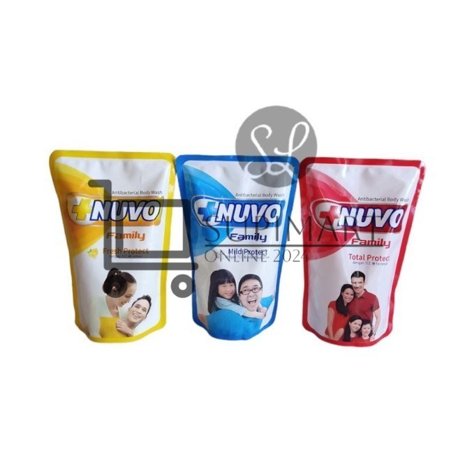 Nuvo Family Sabun Cair Pouch 400ml / Nuvo Sabun Mandi Cair 400ml