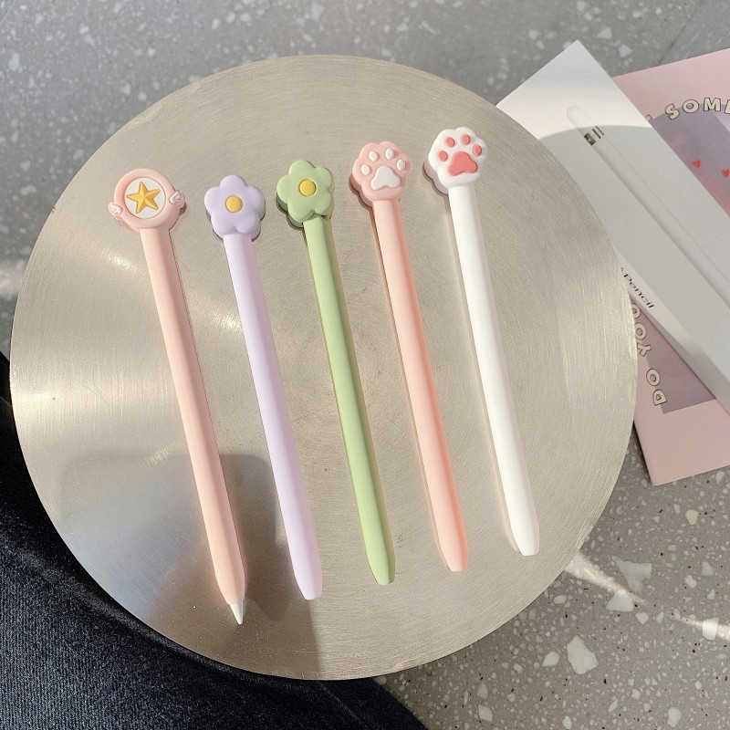 

Silicone Pencil Case Cute Tablet Stylus Protection Case for Apple Pencil 1st Or 2nd Generation Or Pencil USB-C Or Pencil Pro
