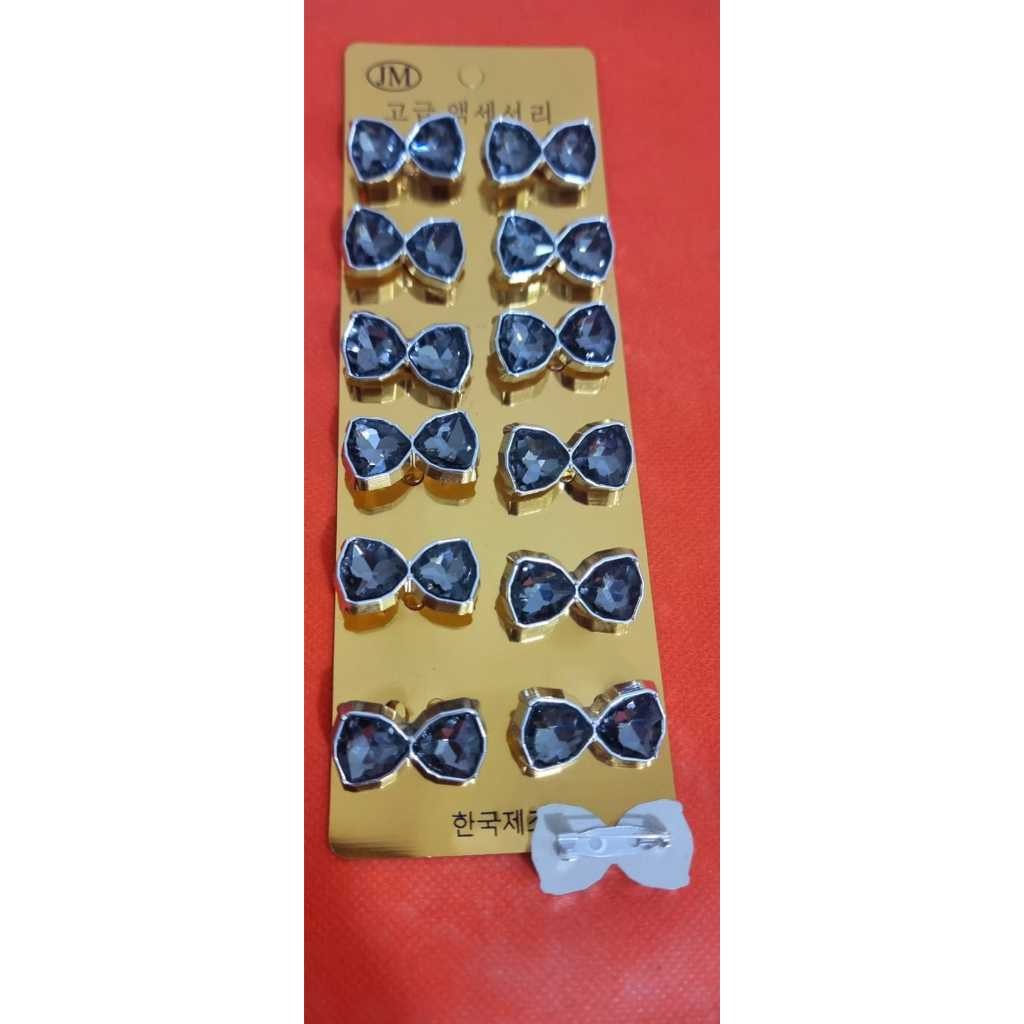 Lusinan Bros Pita Kaca Premium Batu Hitam - Aksesoris Hijab