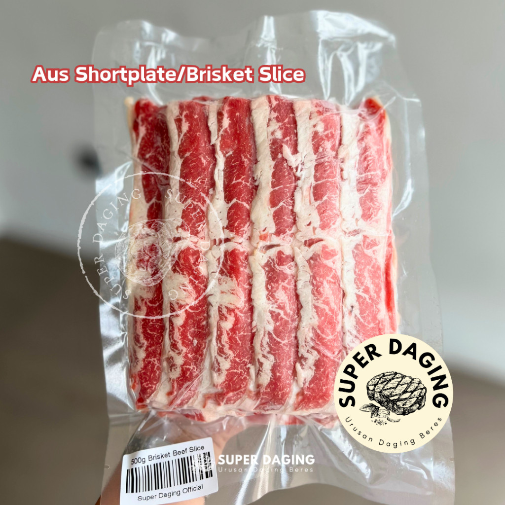 

PROMO Australian Shortplate / Brisket Beef Slice 500g - Super Daging pick up Depok