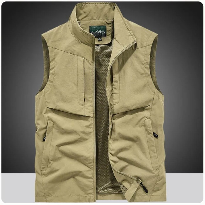 Vest jaket rompi terbaru - biru navy, 6XL