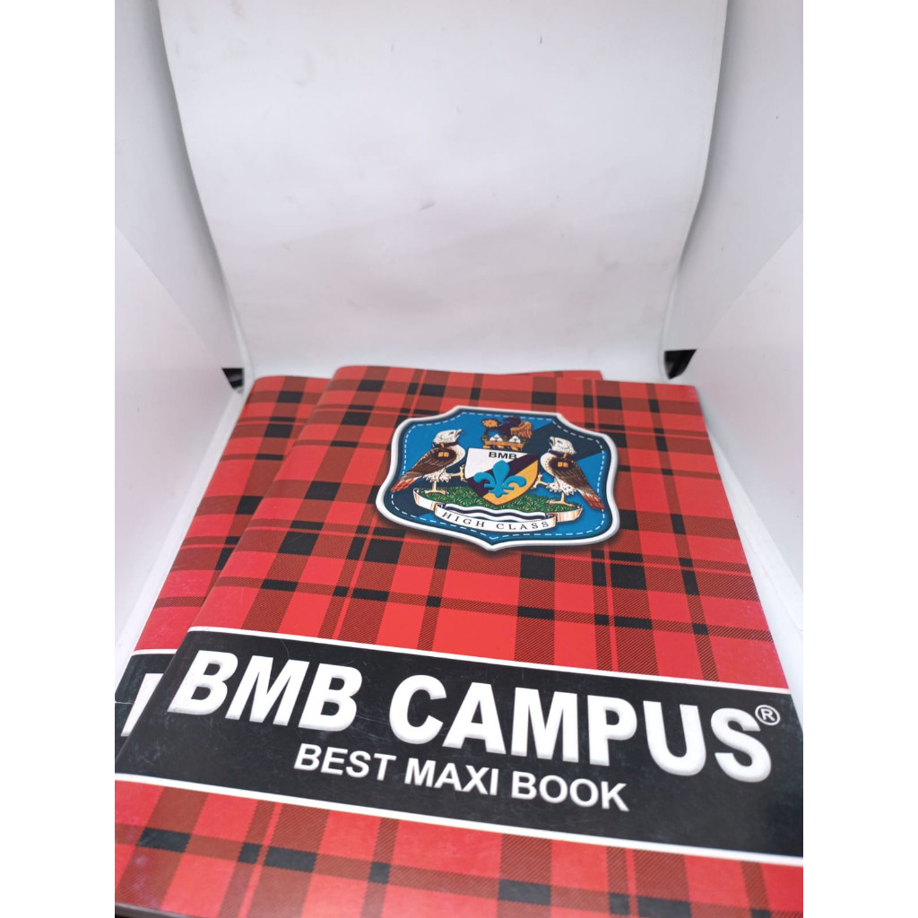 BUKU TULIS GARIS 36 HALAMAN MAXI KAMPUS UKURAN BOXY B5 MEREK BMB CAMPUS 1 PCS