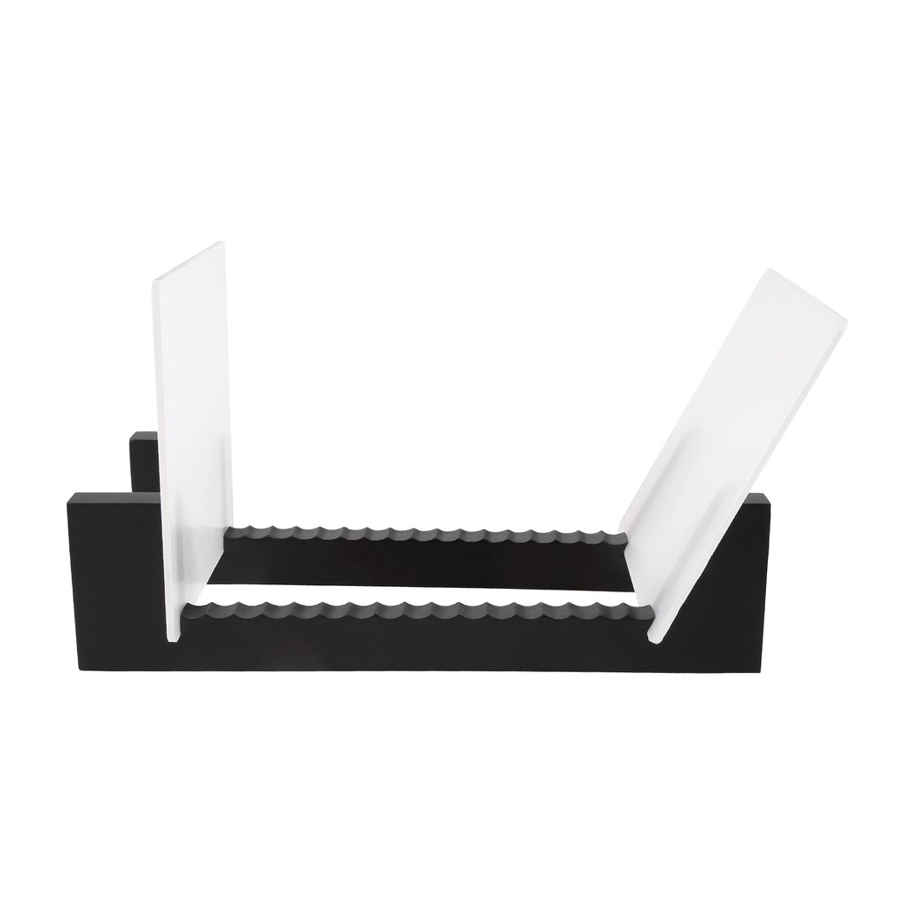 Vinyl Record Storage -Vinyl LP Record Rack 13.7 Inches Long -Vinyl Record Holders (Black)