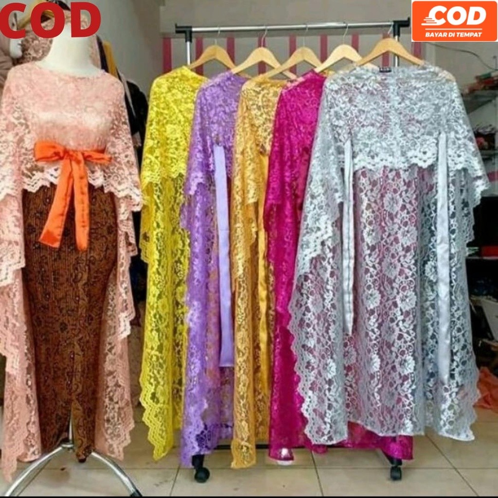 cape brokat panjang, outer brokat premium, baju kondangan, long cape, outer cape