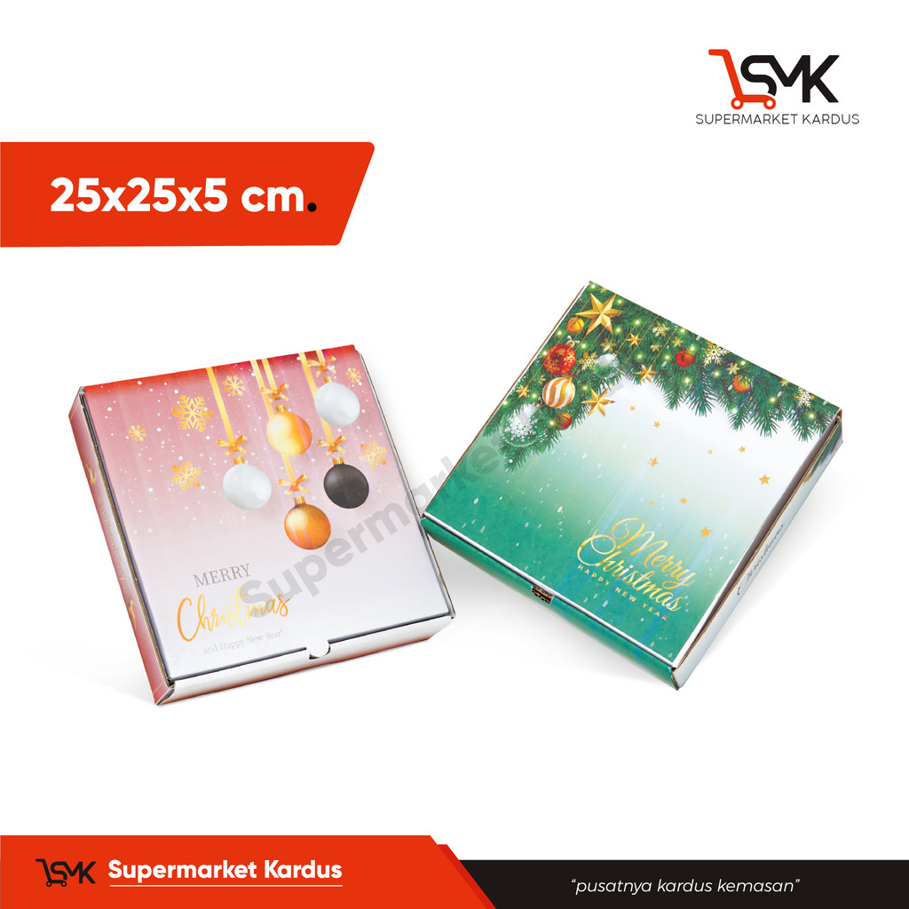 

BOX 25X25X5 EDISI NATAL (KuKer Toples 250gr isi 4)