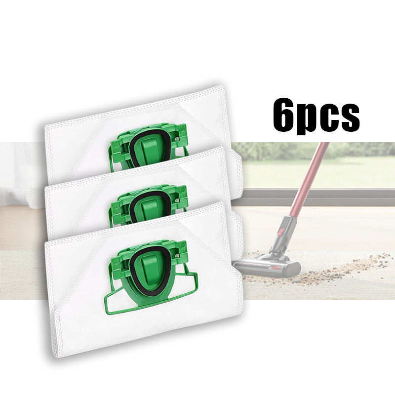 6pcs Kantong Debu Vorwerk Kain Non Woven Kantong Debu Vacuum Cleaner Vorwerk Vk200 Fp200