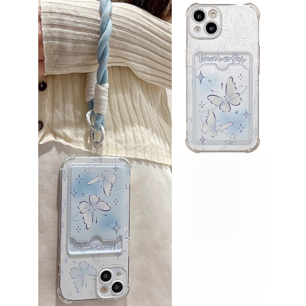 Penutup Kartu Eaestetic Soft Case IPhone 16 Pro Max 16 Plus 16E 13 13pro 13promax X XS XR XSMAX SE 2