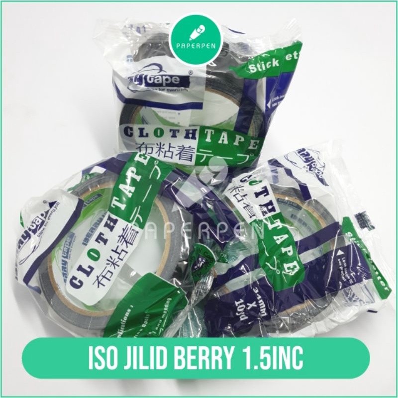 

(PRO_ATK) Isolasi Jilid Hitam Berry 34 Mm X 10Y (1,5 Inc)