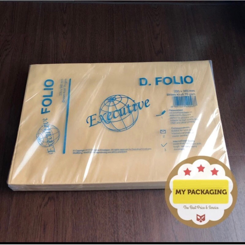 

Amplop Coklat Ukuran Folio (1Pack Isi 100pcs) - [ COD ]