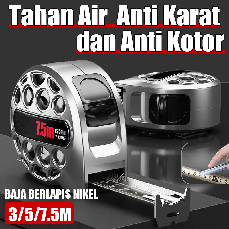 

Alat Ukur Meteran Roll 3m/5m/7.5m Panjang Stainless Tebal/Meteran Pengukur Kelas Industri Presisi Tinggi/Alat Ukur Meteran