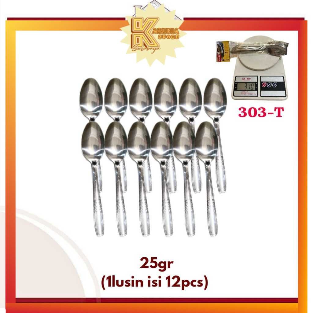 (KA)Sendok Makan Motif Ukiran Bunga Isi 12 Sendok / Sendok Makan Stainless Steel Motif Ukir bungaSen