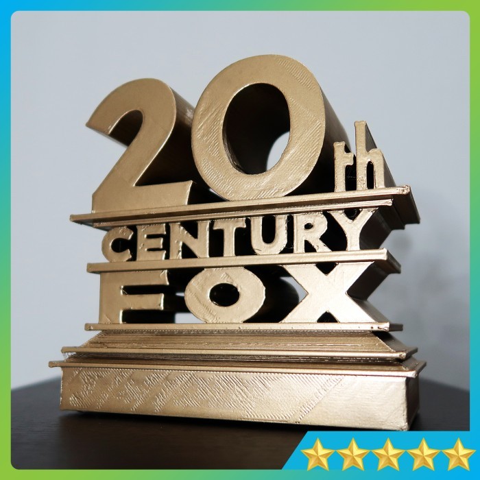 Dekorasi Pajangan Miniatur Logo 20th Century Fox