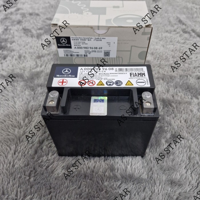 AUXILIARY BATTERY MERCEDES BENZ A0009829608 ACCU AKI STARTER MERCY ORIGINAL