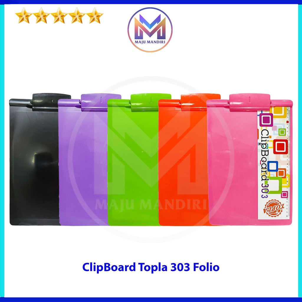 

Papan Jepit Topla 303 Plastik / Clip Board Mika