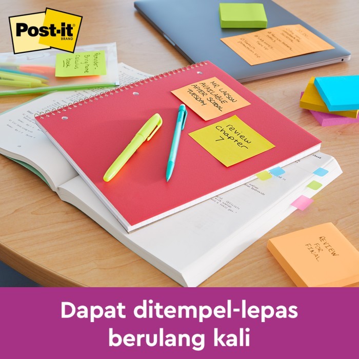 

best -3M Post-it Super Sticky Notes, Notes, 654-5SSAU, 2x Lebih merekat