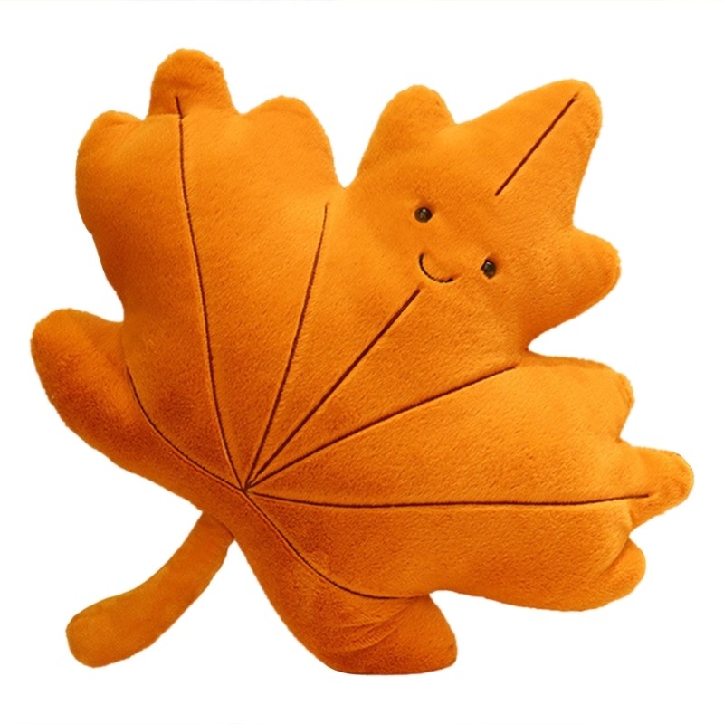 

Soft and Plush Plant Cushion Leaf shaped Pillow Decorative Stuffed Toy for Home Sofa Accent Unique Design Pillow