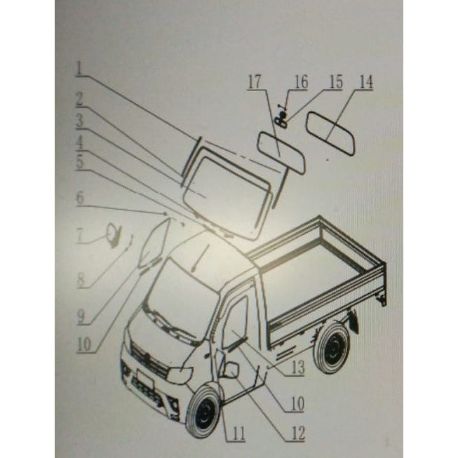SPION KANAN ATAU KIRI DFSK SUPERCAB - KIRIBERKUALITAS
