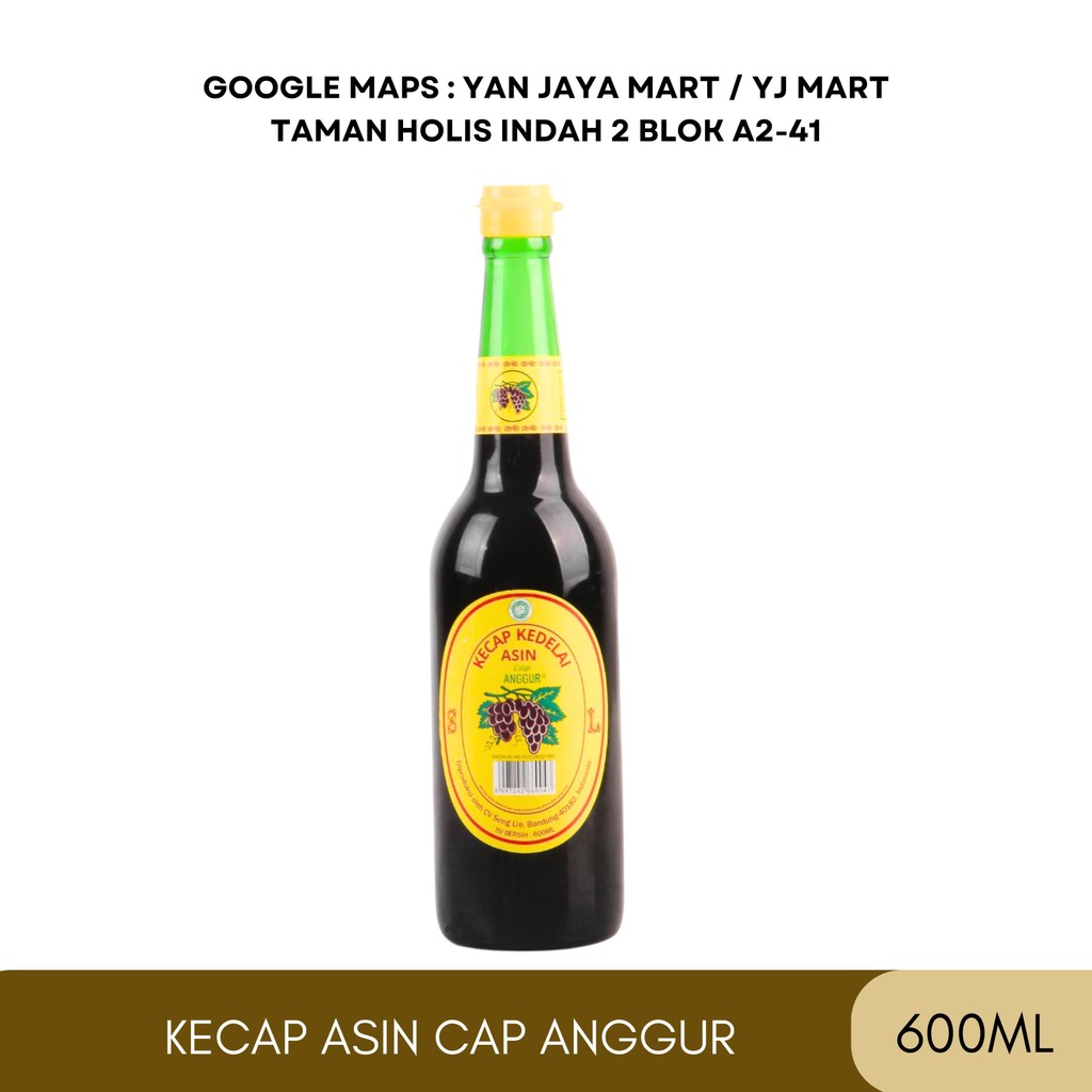 

Kecap Asin Cap Anggur / Senglie / Cap Anggur / Asin / Kecap Tulen 600ml