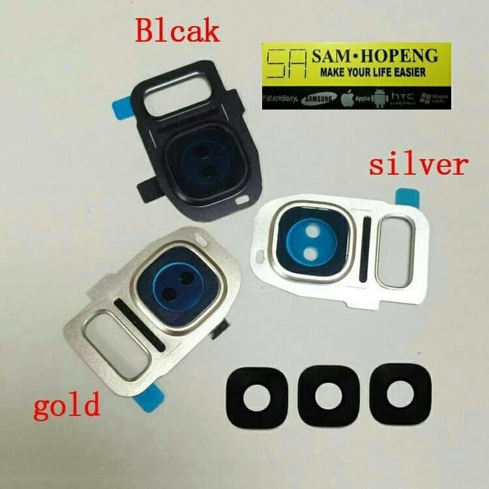 Sparepart And Tool Kaca Lensa Kamera / Camera Belakang Samsung S7 Edge