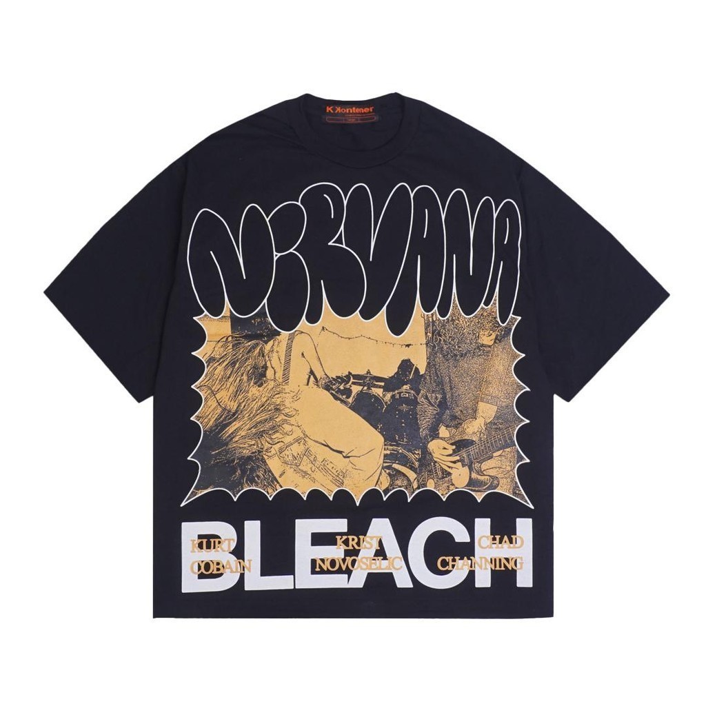 KKONTENER NIRVANA "BLEACH" OVERSIZE TSHIRT BLACK COD