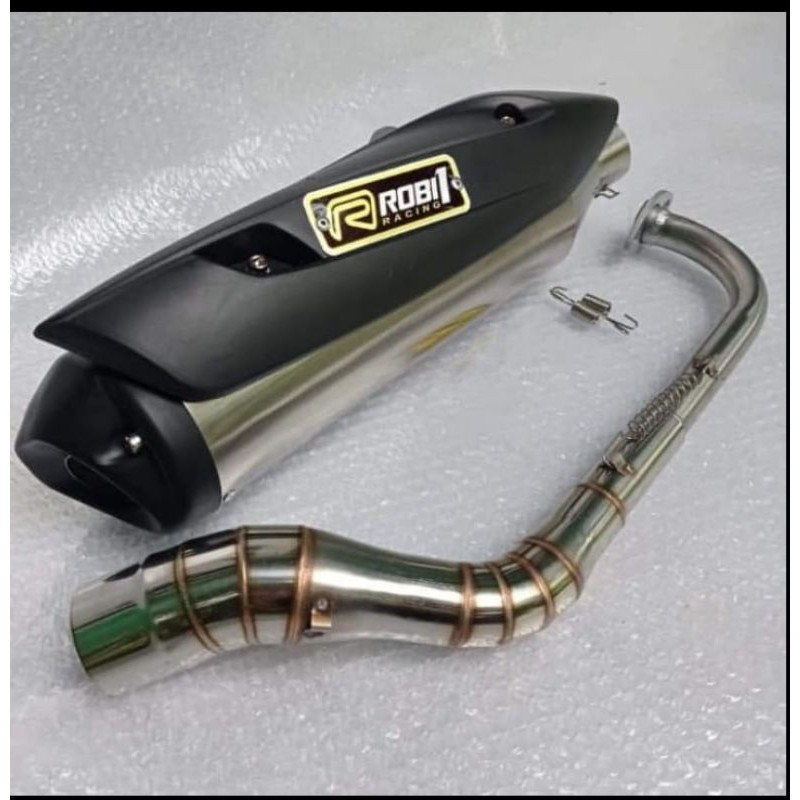 #1 KNALPOT ROB 1. Model Standar Racing  Buat AEROX VARIO BEAT NMAX SCOOPY PCX MIO DLL rob 1 kalem
