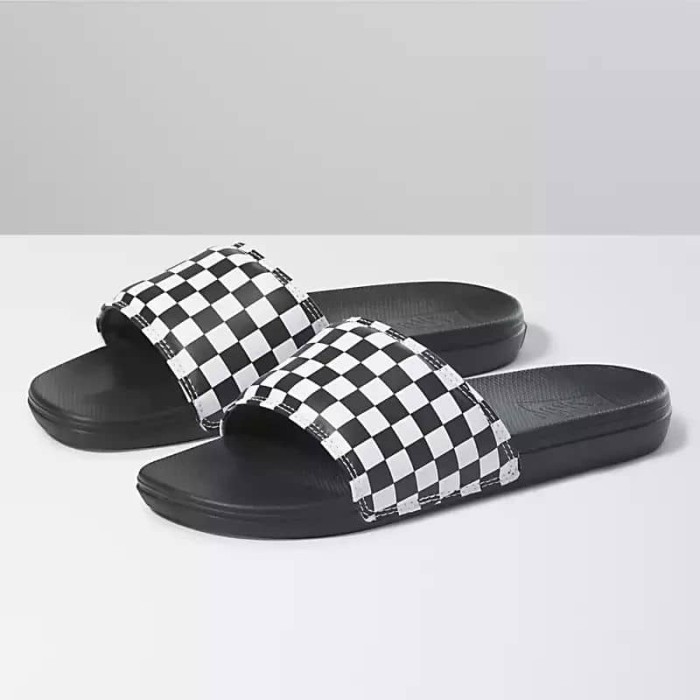 SANDAL VANS SLIDE ON LA COAST CHECKERBOARD BLACK WHITE ORIGINAL