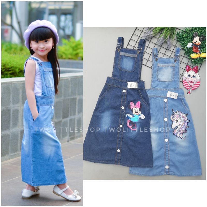 SELILINGSHOP Overall rok panjang anak LOL