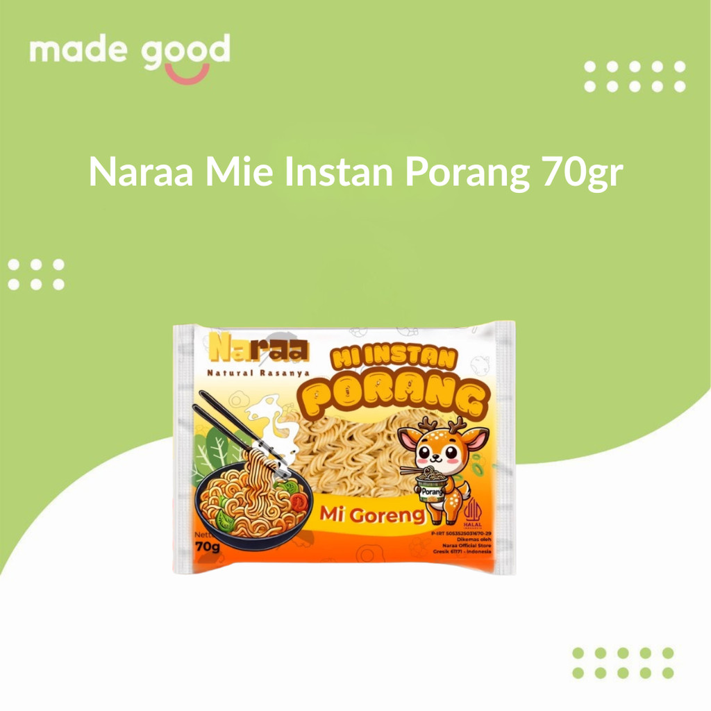 

Naraa Mie Goreng Instan Porang Kaya Rasa, Mudah Dimasak 70gr