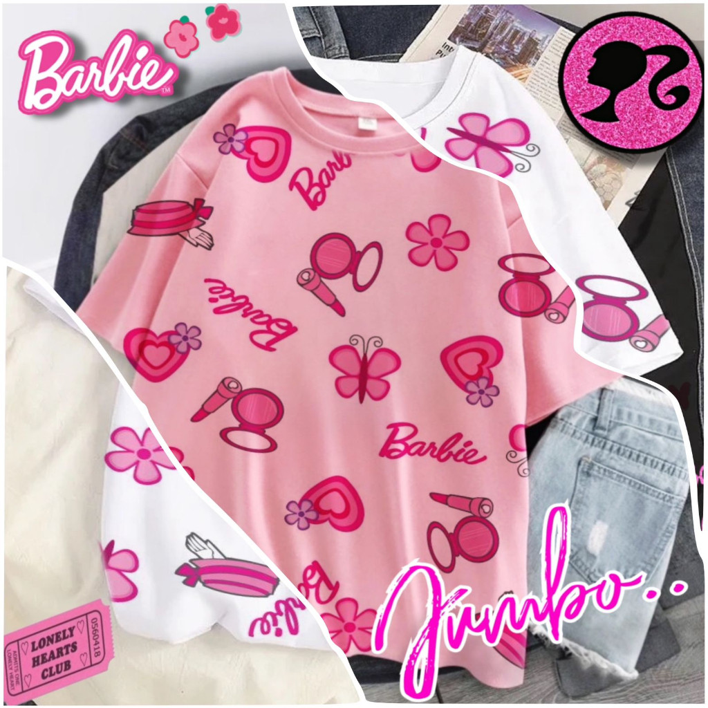 ATASAN KAOS JUMBO wanita BARBIE BARBIE konveksi murah tanah abang