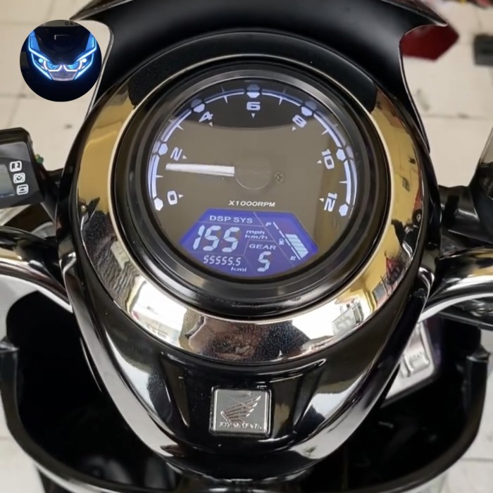 Speedometer digital scoopy fi