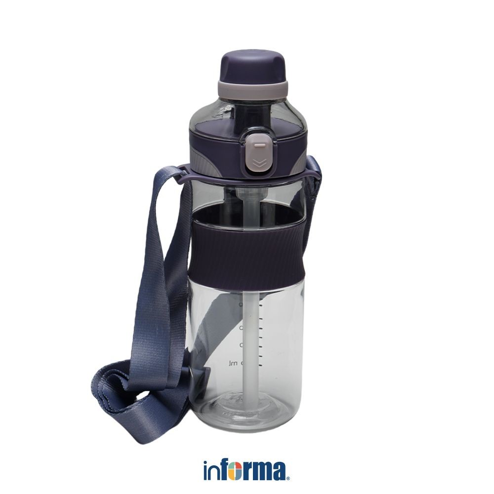 Informa Appetite 600 Ml Polly Botol Minum - Ungu Water Drinking Bottle Botol Air Bpa Free Wadah