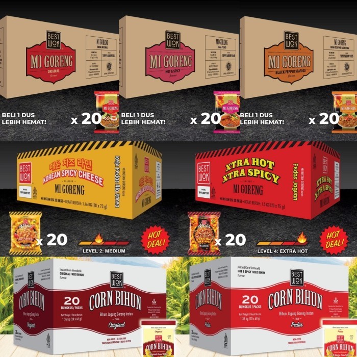 

Best Wok Mie Goreng Instan Dus isi 20pcs -
