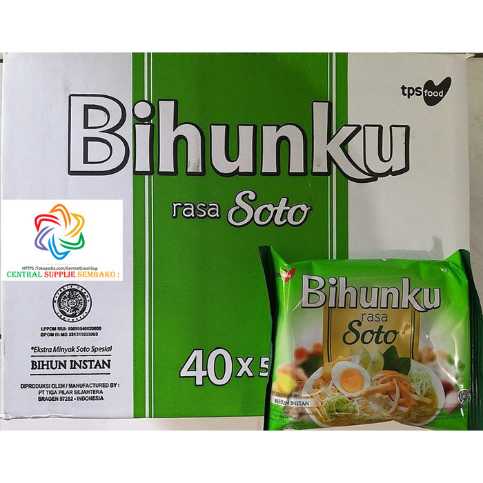 

Bihunku Kuah Rasa Soto 55gr /40pcs /1 karton