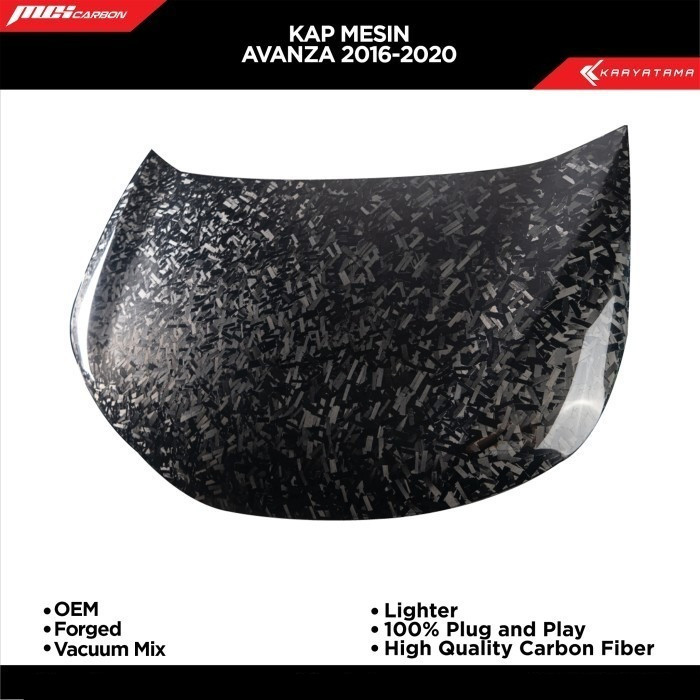 Kap Mesin Toyota Avanza Xenia 2015 - 2020 Carbon Model OEM Style | MCI Carbon by Karyatama