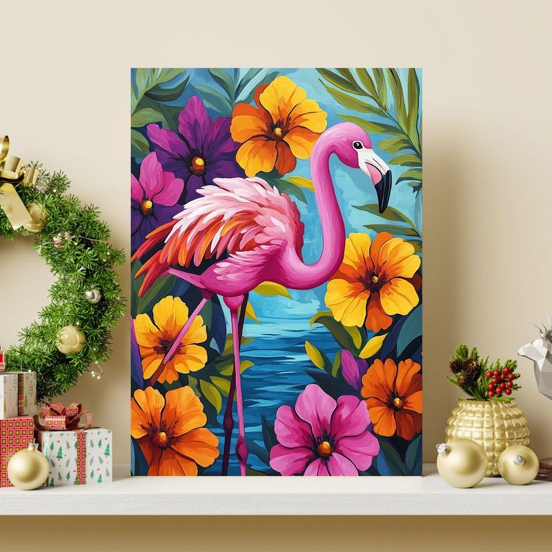 

CHENISTORY DIY Frame Paint By Number Flamingo For Adults Picture By Numbers Animals Acrylic Paint On Canvas Home Decor
